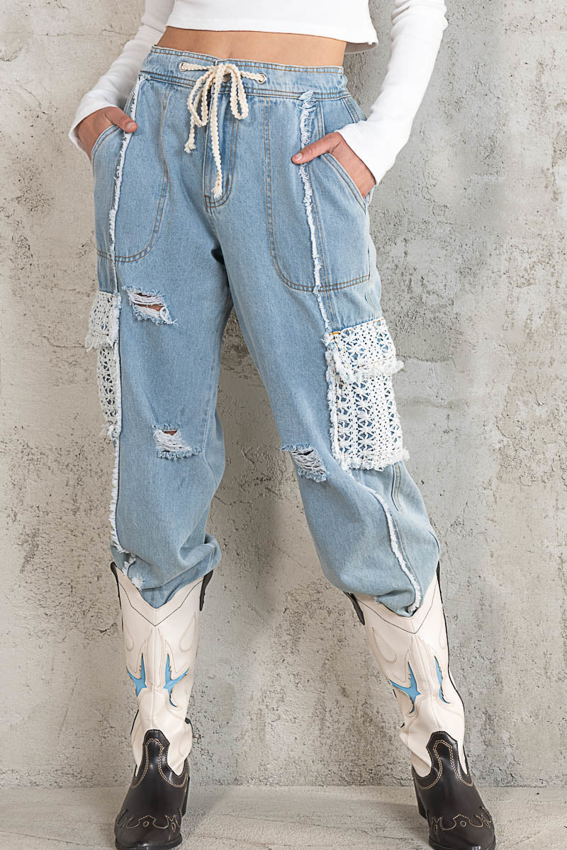 Wild Soul Denim Cargo Pants