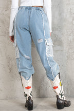Wild Soul Denim Cargo Pants