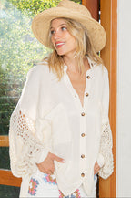 California Crochet Button Up Top