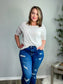 Criss Cross Tee (S-XL) - Brynn & Rae Boutique