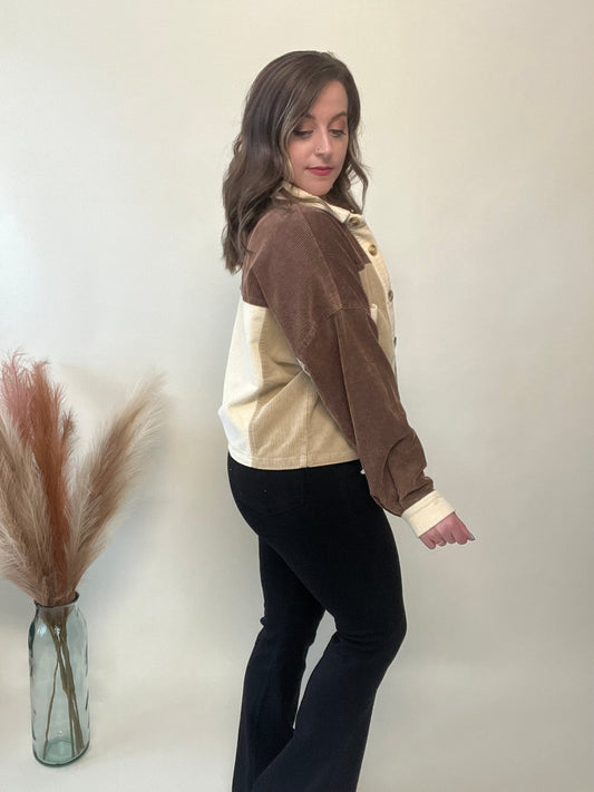 Downtown Corduroy Jacket (S-XL) - Brynn & Rae Boutique