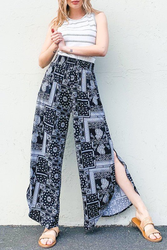 Go with the Flow Women's Palazzo Pants - Brynn and Rae Boutique