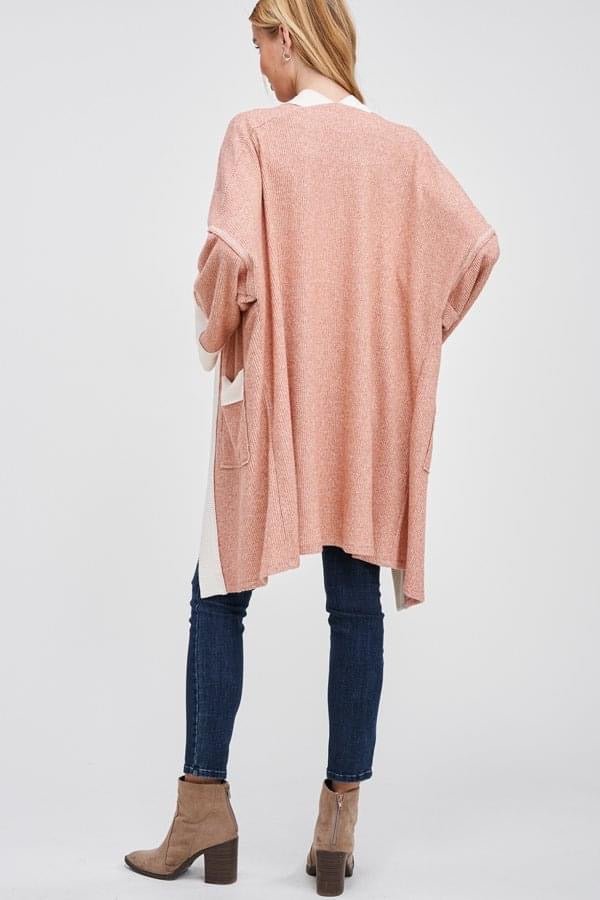 Women's Heather Long Knit Cardigan - Brynn and Rae Boutique