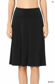 Women's Just Dance Solid Skirt - Brynn and Rae Boutique