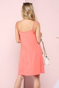 Women's Lola Pleated Tank Top Dress with pockets - Brynn and Rae Boutique