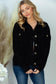 Women's Midnight Corduroy Chenille Jacket - Brynn and Rae Boutique