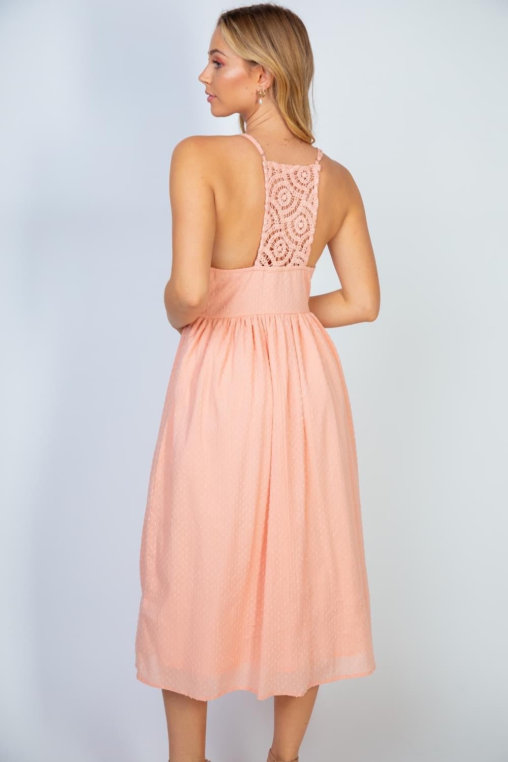 Peachy Keen Dress (S-XL) - Brynn & Rae Boutique