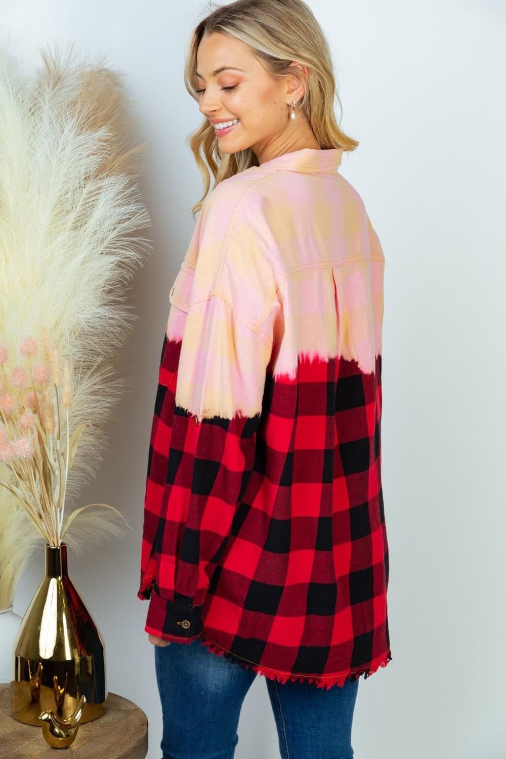 Plaid To See You Button Down - Brynn & Rae Boutique